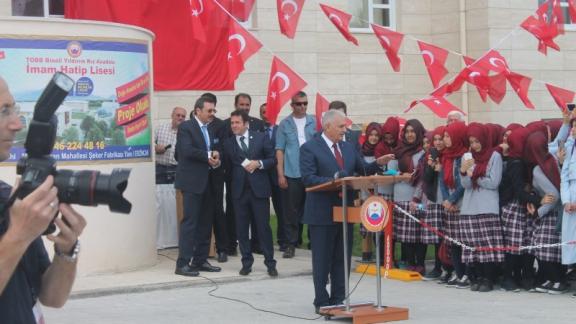 TOBB Binali Yıldırım Kız Anadolu İmam Hatip Lisesi Sayın Başbakanımız Tarafından Açıldı