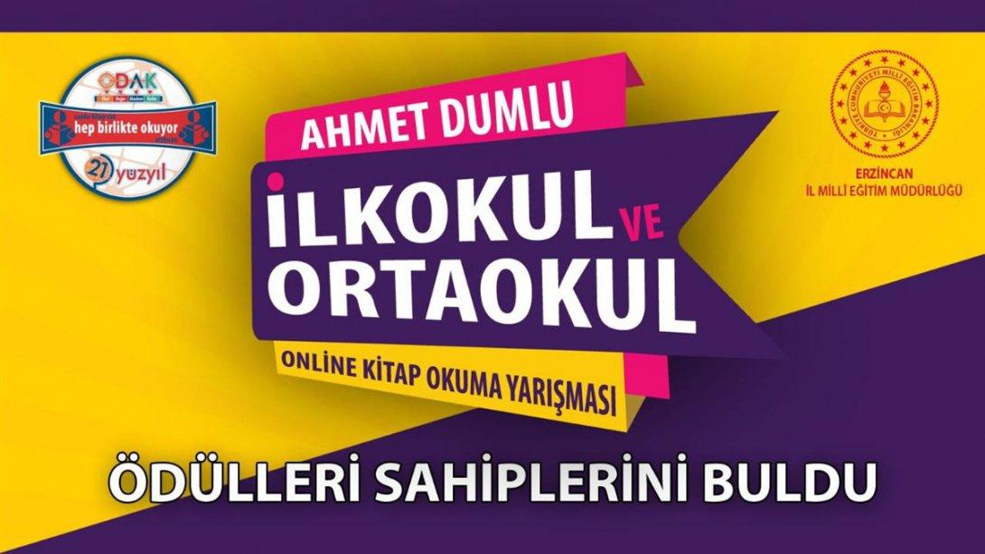 Ahmet DUMLU İlkokullar ve Ortaokullar Online Kitap Okuma Yarışması Ödülleri Sahiplerine Teslim Edildi