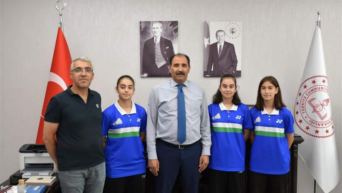 İl Millî Eğitim Müdürümüz Sayın Aziz GÜN Türkiye Badminton Şampiyonlarını Misafir Etti