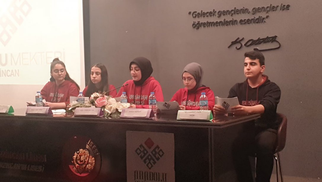 Anadolu Mektebi Yazar Okumaları  Kapsamında Mustafa Kutlu Paneli Düzenlendi
