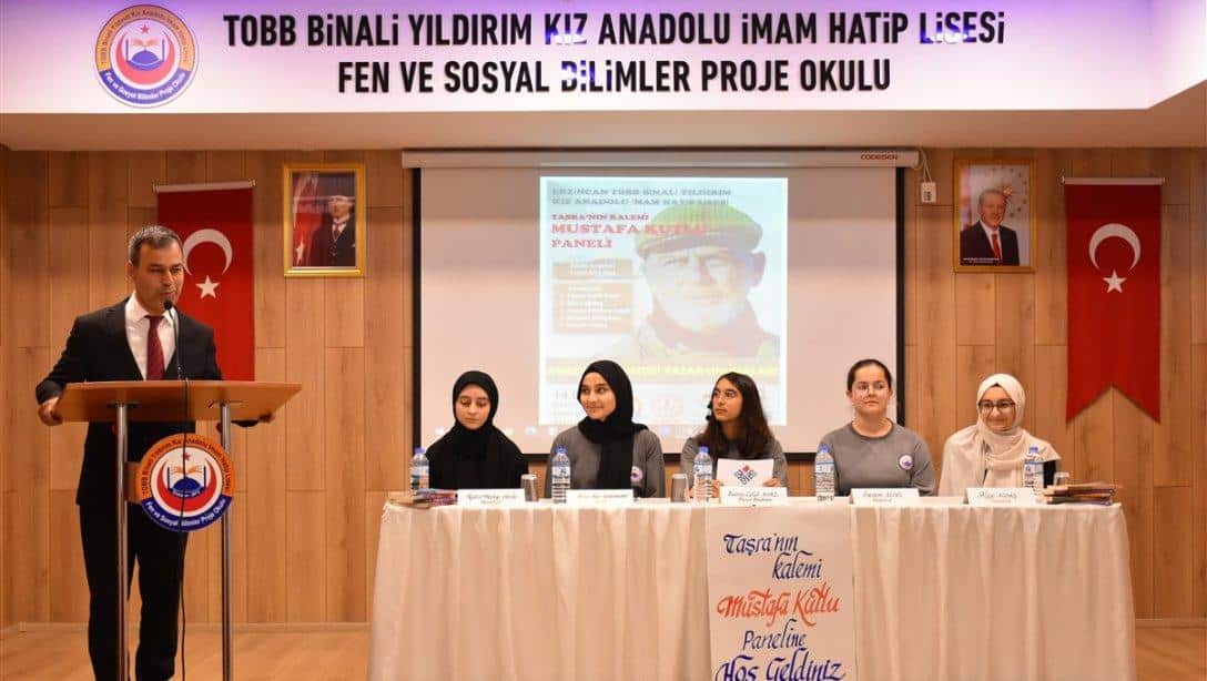 Erzincan TOBB Binali Yıldırım Kız Anadolu İmam Hatip Lisesinde Mustafa Kutlu  Paneli Gerçekleştirildi