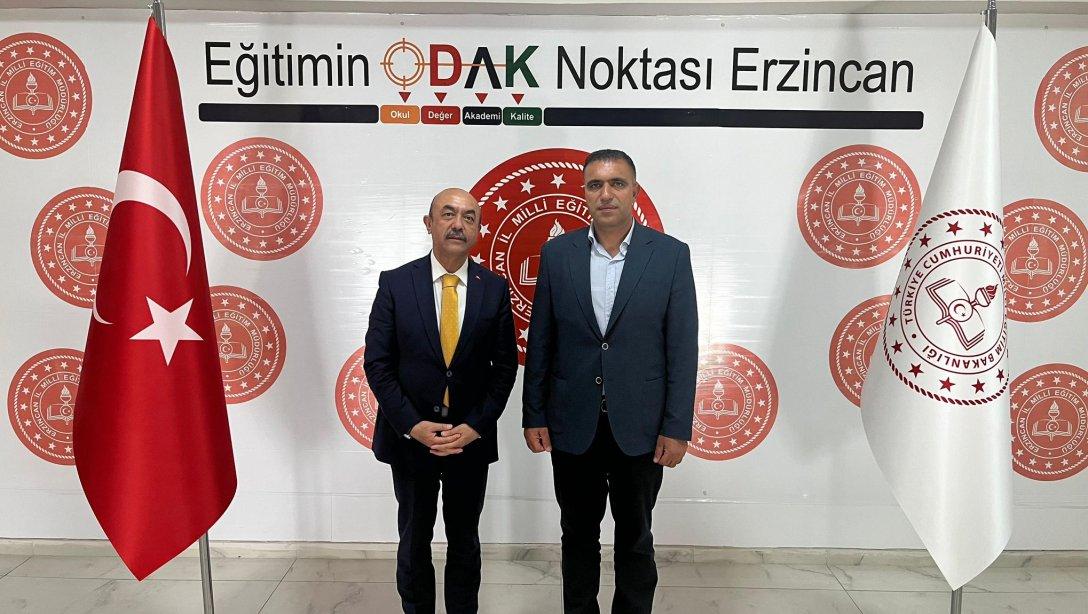 Mollaköy Belediye Başkanı Sn. Cihangir Kaya, İl Millî Eğitim Müdürümüz Sn. Hacı Ömer Kartal'ı Makamında Ziyaret Etti