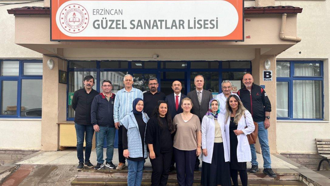 İl Millî Eğitim Müdürümüz Sayın Hacı Ömer Kartal, Erzincan Güzel Sanatlar Lisesini Ziyaret Etti