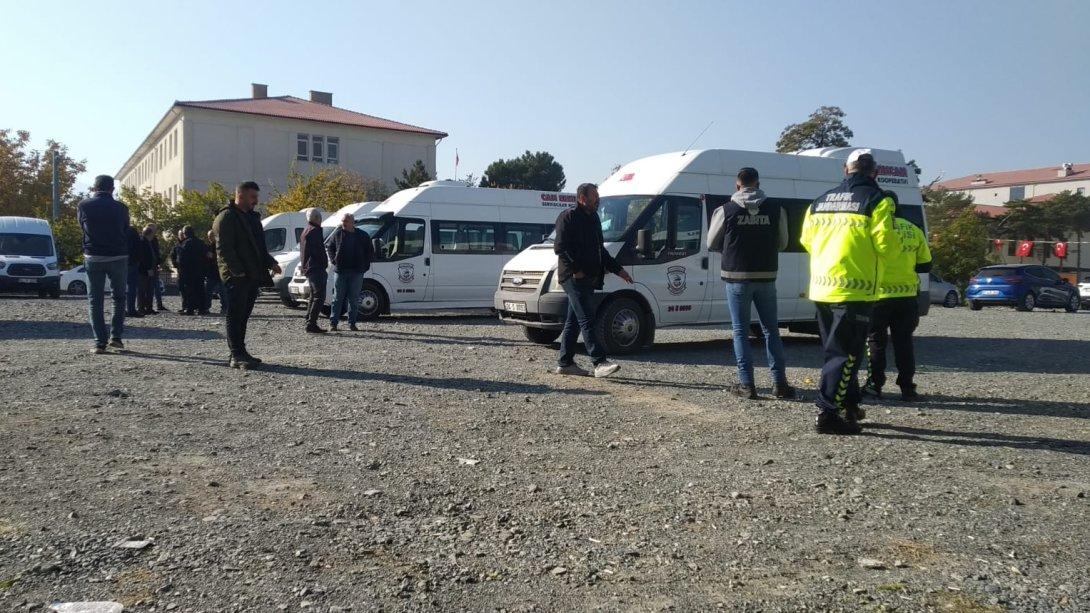 İlimizdeki Okul Servis Araçları Denetlendi